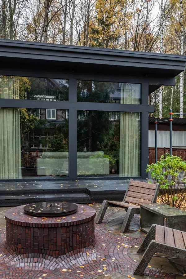 Современный банный дом 67 м² в Подмосковье