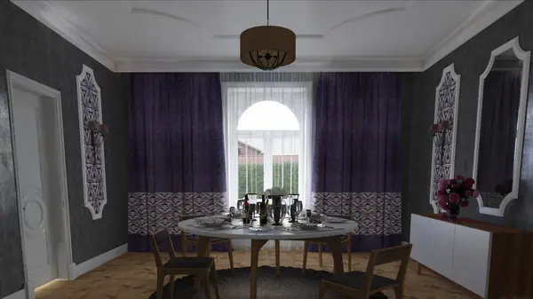 Обеденная комната в стиле Новая классика