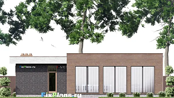Проект одноэтажного дома 9х14м S110м2 F-14957