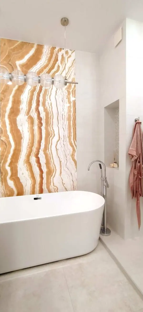 Панно из Onyx Alabastro с подстветкой