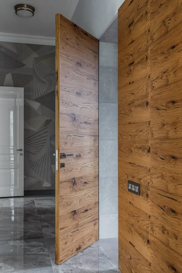 Кухня из шпона для гостевого дома