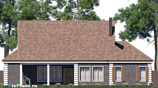 Проект одноэтажного дома 27х20м S297м2 F-17090