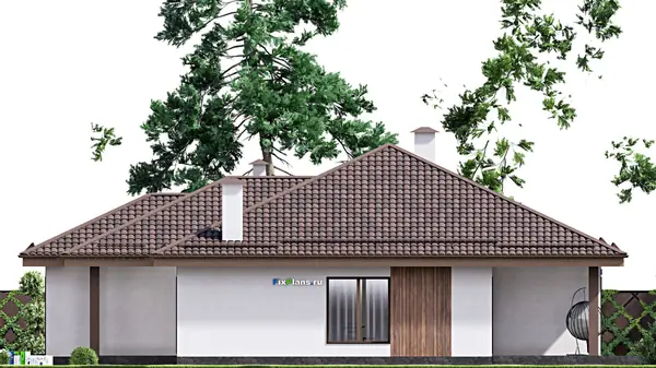 Проект одноэтажного дома 15х19м S196м2 F-16964