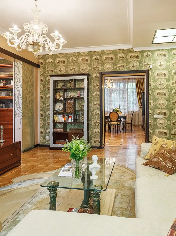 Квартира с архитектурной темой в интерьере