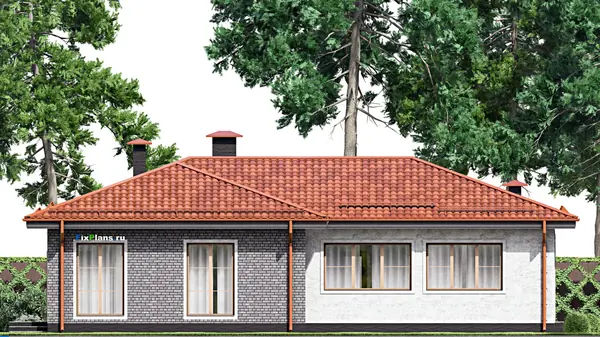 Проект одноэтажного дома 15х9м S90м2 F-15416