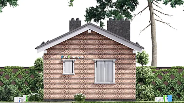 Проект одноэтажного дома 6х9м S40м2 F-14939