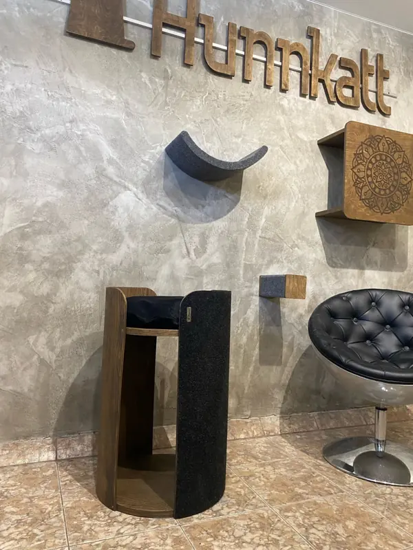 Напольный комплекс для кошки из шпона дуба