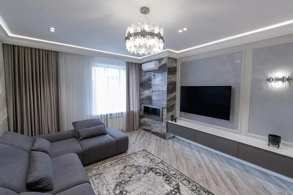 Реализация гостиной в стиле "Современная классика"