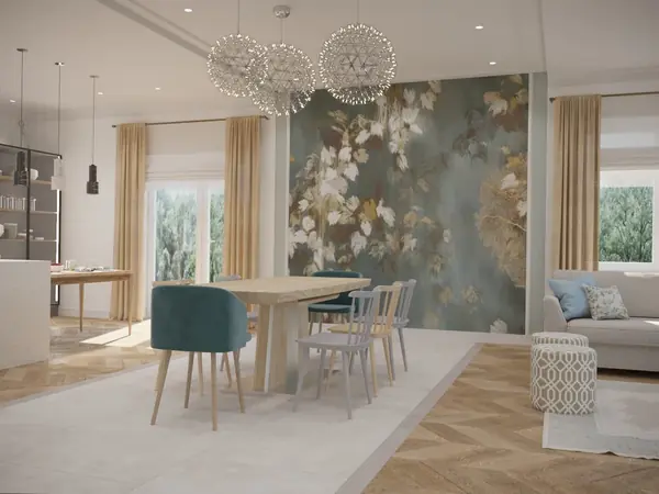 Дом с теплой, семейной атмосферой. 1 этаж