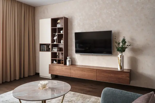 Тв тумба в гостинную мдф шпон