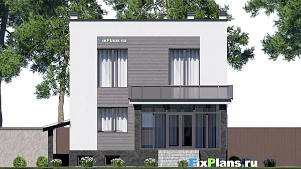 Проект двухэтажного дома 16х9 м S216м2 F-18188