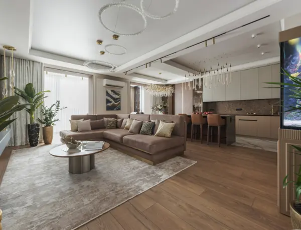 Реализация современной четырехкомнатной квартиры площадью 170 м²