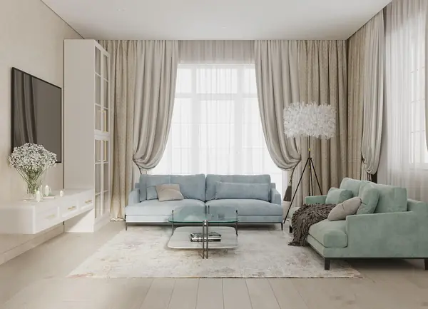 Кухня-гостиная в классическом стиле