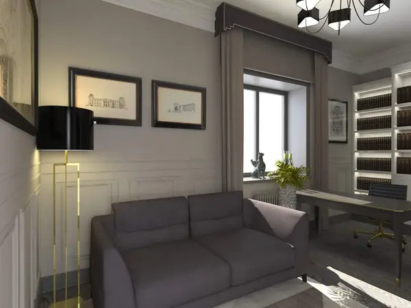 Квартира в Минске.рабочий кабинет.