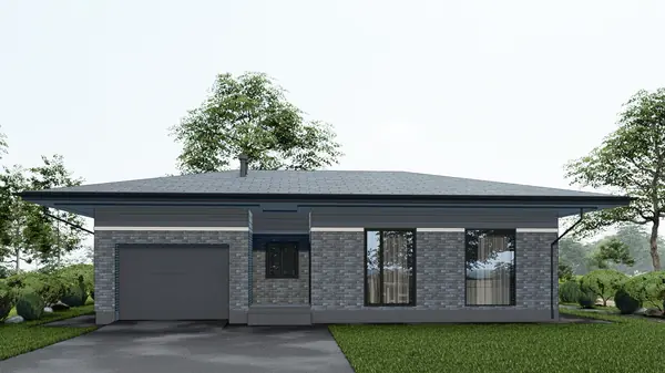 Одноэтажный дом в современном стиле