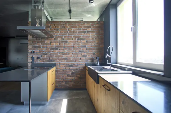 Кухня Solid Loft у Loft інтер’єрі