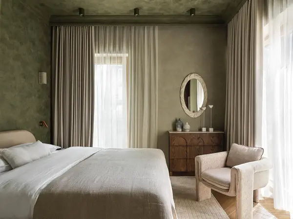 Ковер для спальни в природных тонах