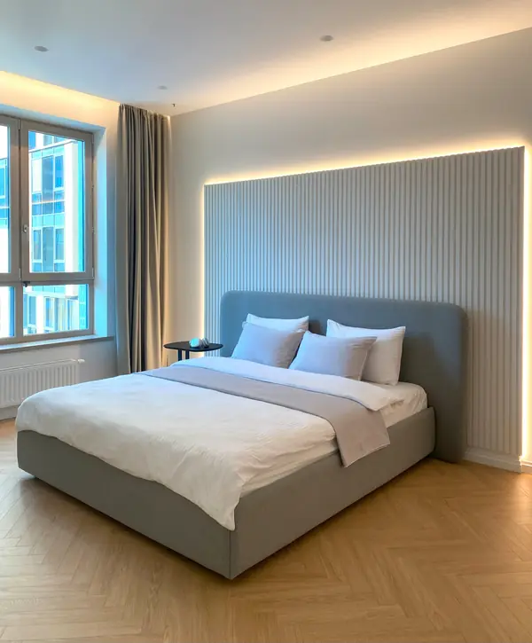 Графичный "Черно-белый" интерьер для студентки архитектурного ВУЗа