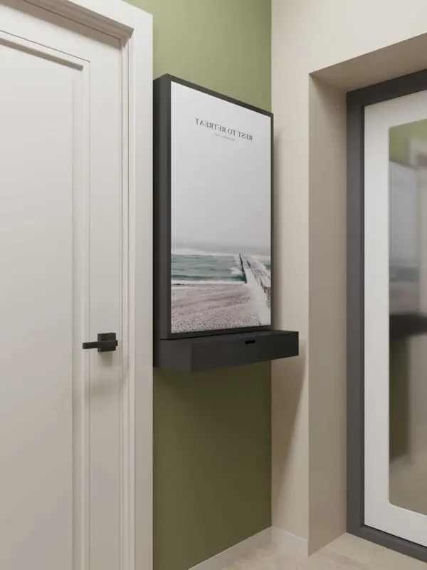 Двухкомнатная квартира в зеленых тонах