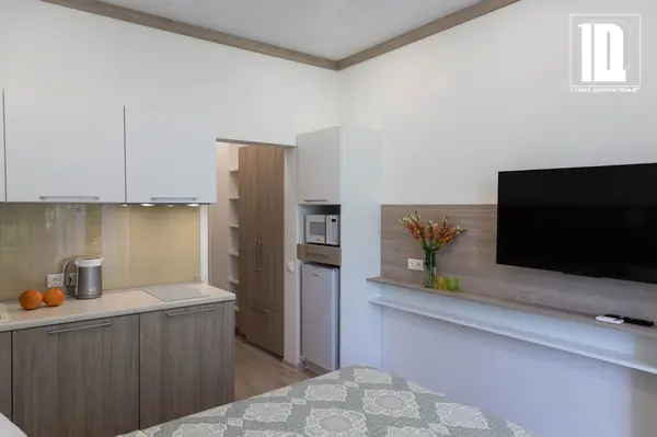 Кухонная зона, тв зона