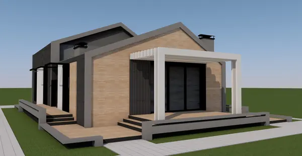 Архитектура дома стиле Барнхаус