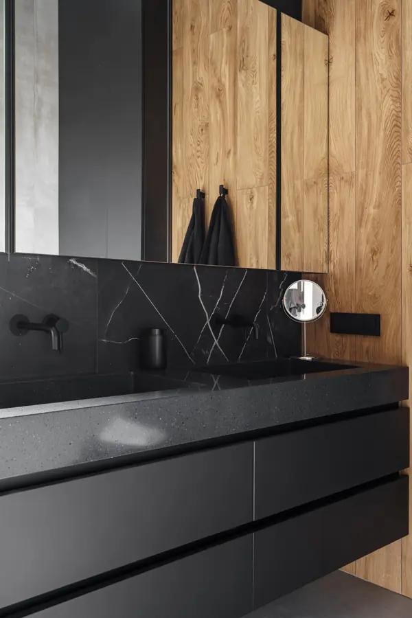 Черная мебель в санузел