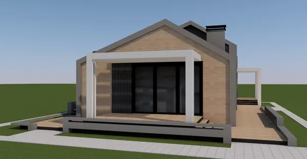 Архитектура дома стиле Барнхаус