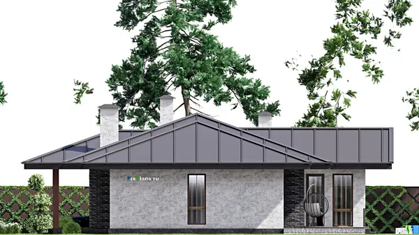 Проект одноэтажного дома 15х23м S255м2 F-15182