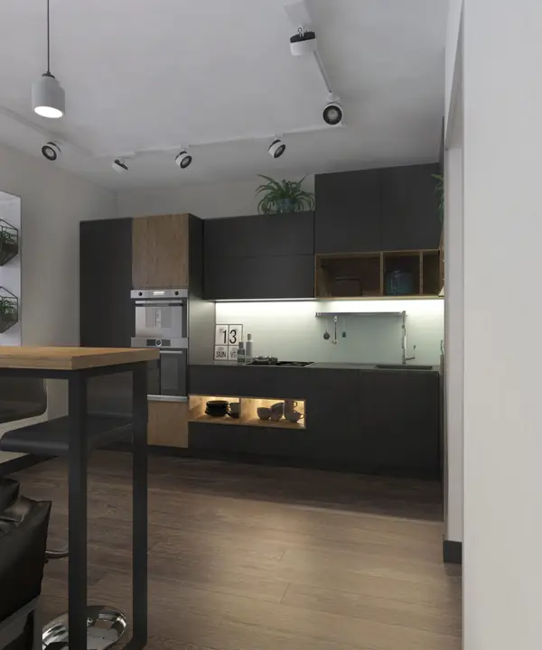 Дизайн интерьера кухни-гостиной в малогабаритной квартире