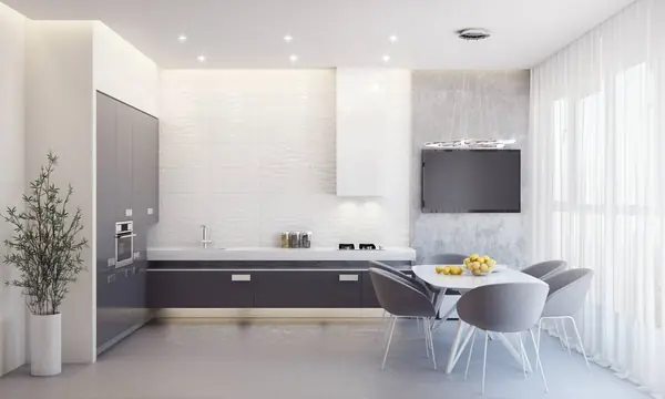 Apartment 80 m2 minimalism style