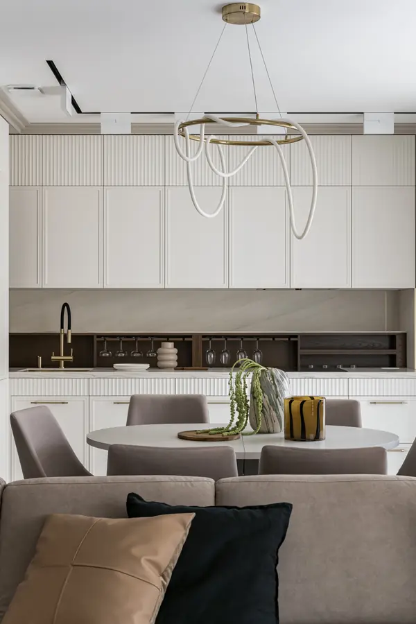 Фото кухни-гостиной в ЖК Ньютон