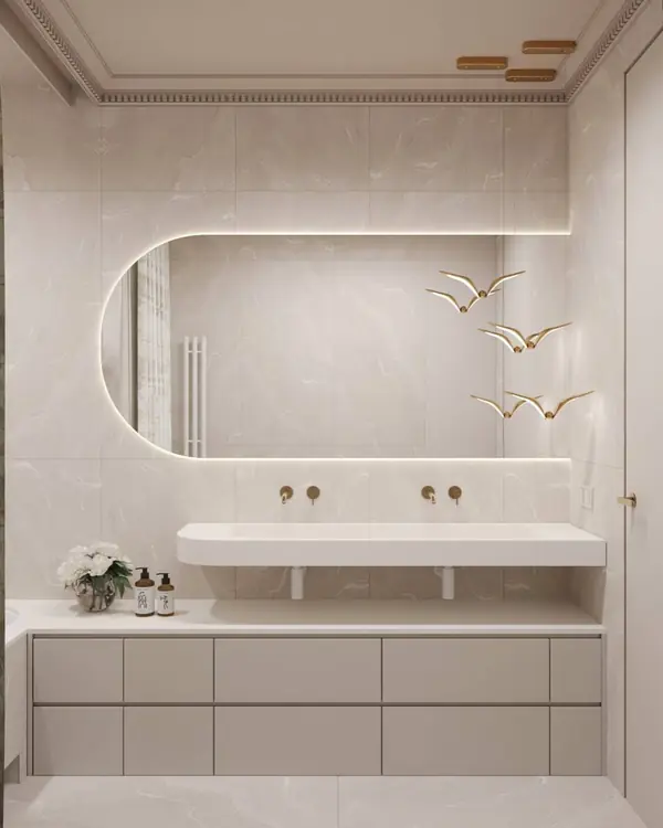 Светлый детский санузел 5 м².