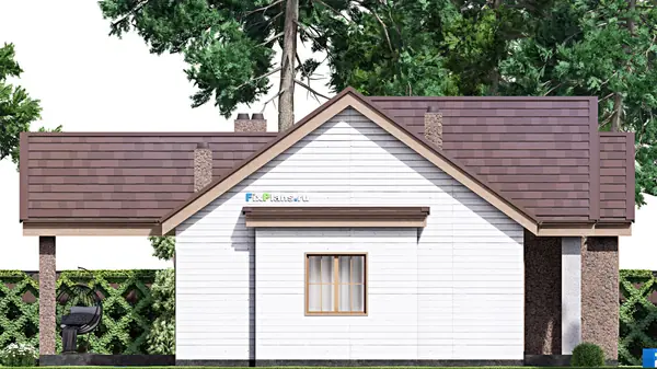 Проект одноэтажного дома 14х14м S118м2 F-16712