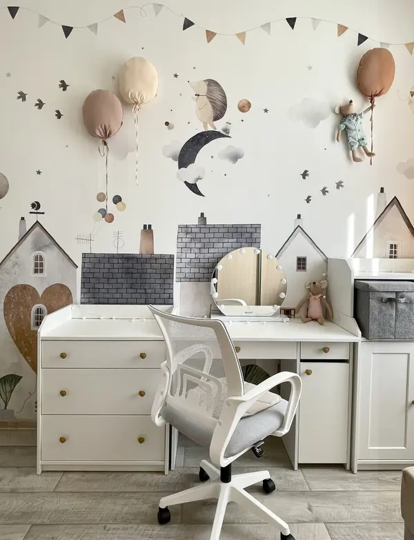 Интерьер детской комнаты для девочки