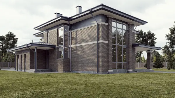 Современный дом в стиле Райта