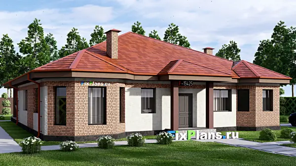 Проект одноэтажного дома 20х17м S269м2 F-15425