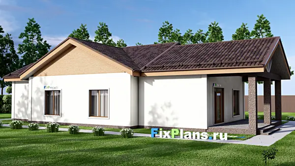 Проект одноэтажного дома 13х22м S180м2 F-16370