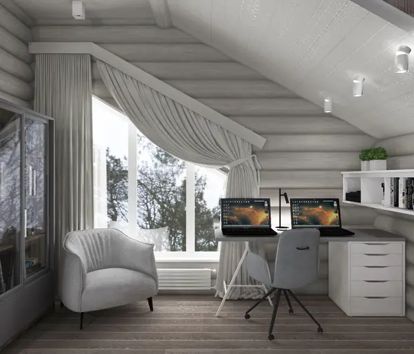 Проект загородного дома из сруба