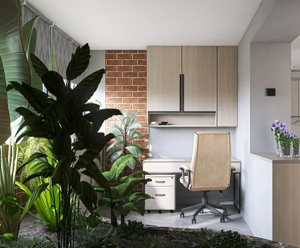 Дизайн кухни-гостиной с балконами