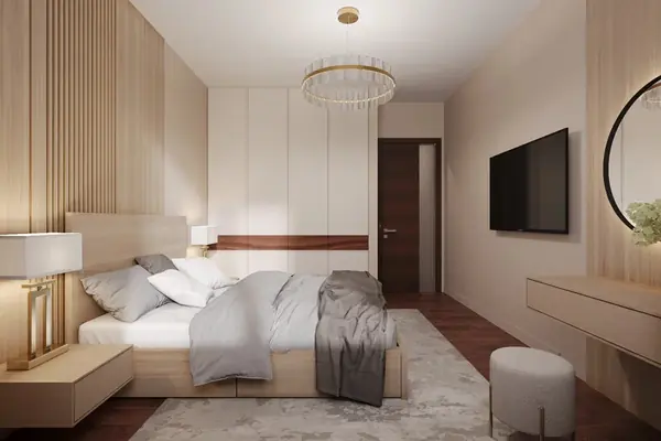 Ремонт квартиры в спокойных и теплых тонах