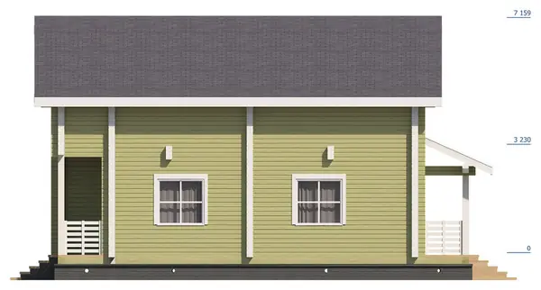 Дом из профилированного бруса "Сергиев Посад"