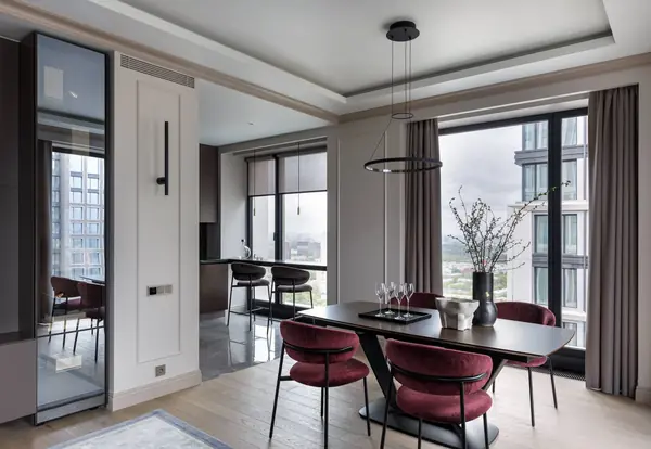 Современная классика реализованный дизайн-проект в ЖК "Прайм парк"