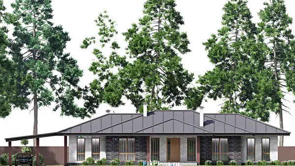 Проект одноэтажного дома 15х23м S255м2 F-15182