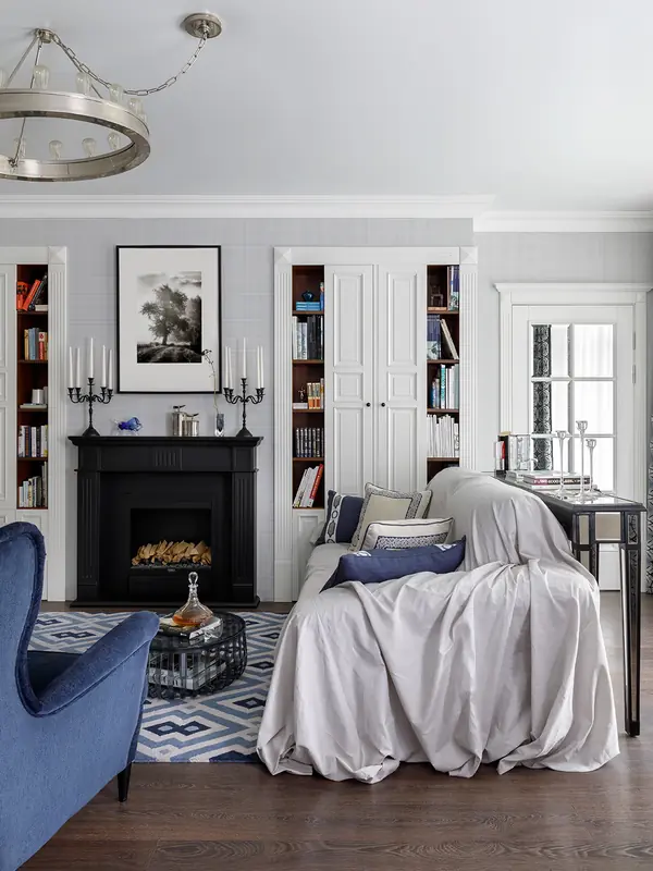 Меланхолия у озера. 120 м² для семьи с двумя детьми