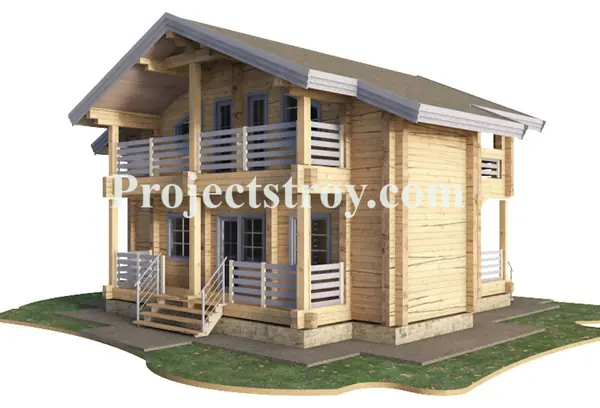 Деревянный дом из клееного бруса