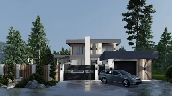 Дом в современном стиле.