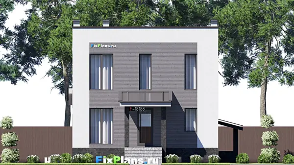 Проект двухэтажного дома 16х9 м S216м2 F-18188
