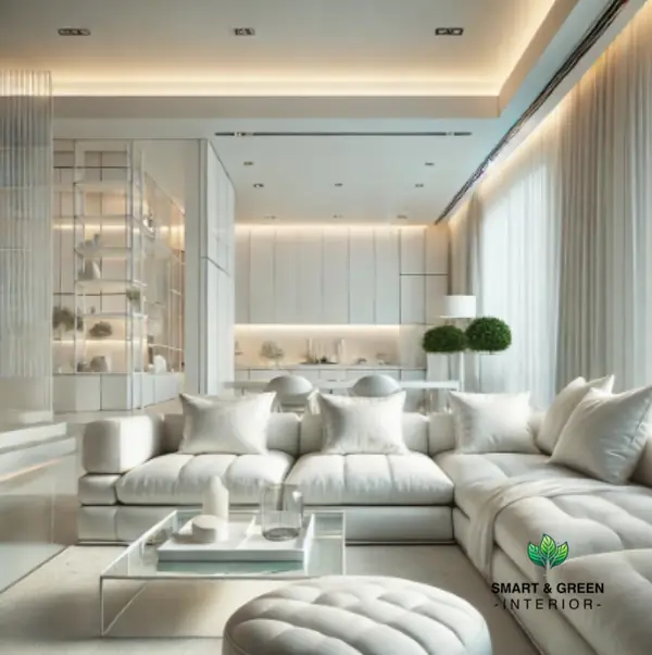 Белая квартира мечты в Современном стиле
