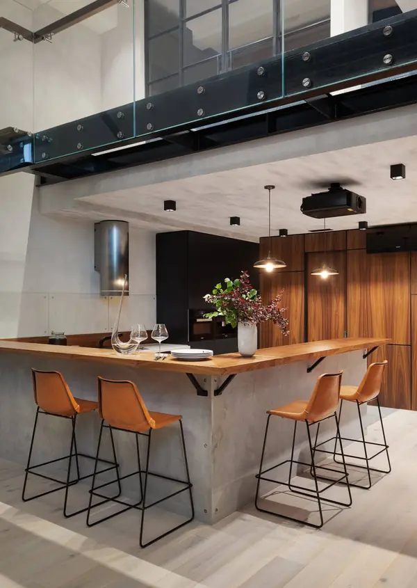 Дизайн двухуровневой квартиры в стиле лофт