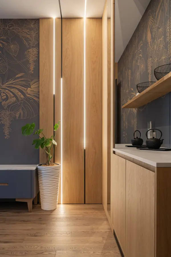 гостинная с подсветкой